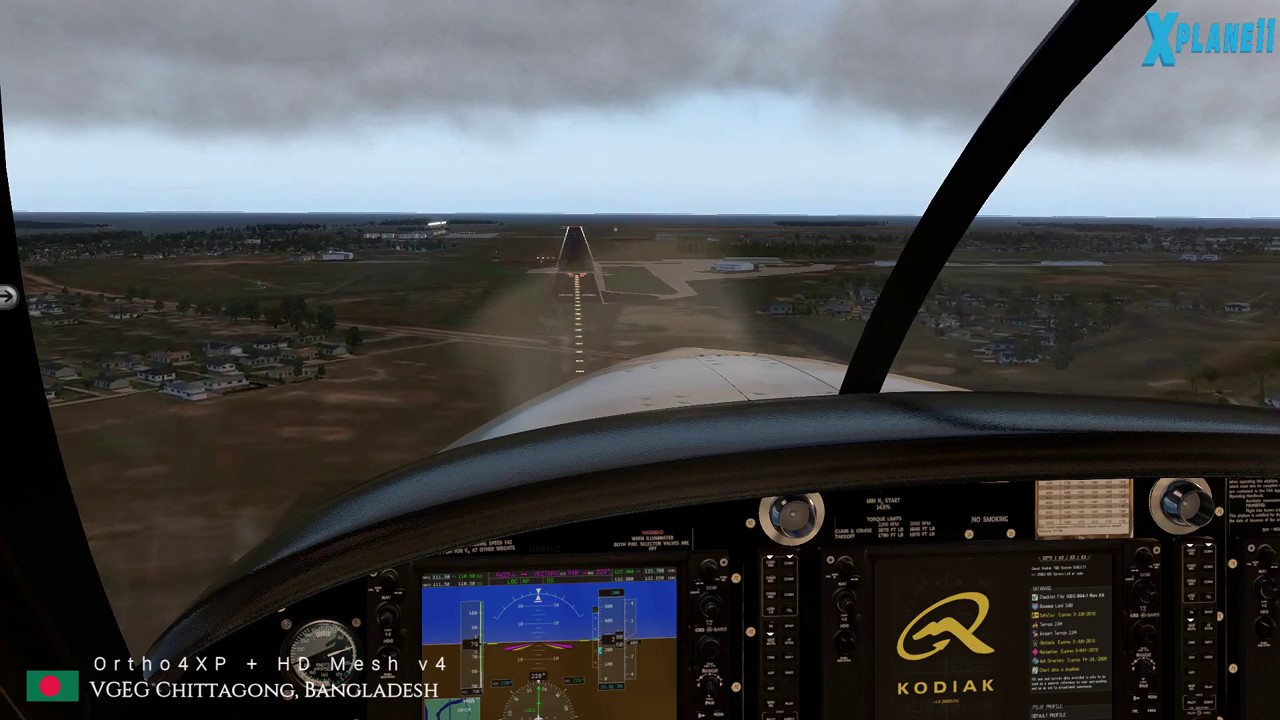 Rendering of Chittagong Bangladesh using addon Ortho4XP + HD Mesh v4 for flight sim