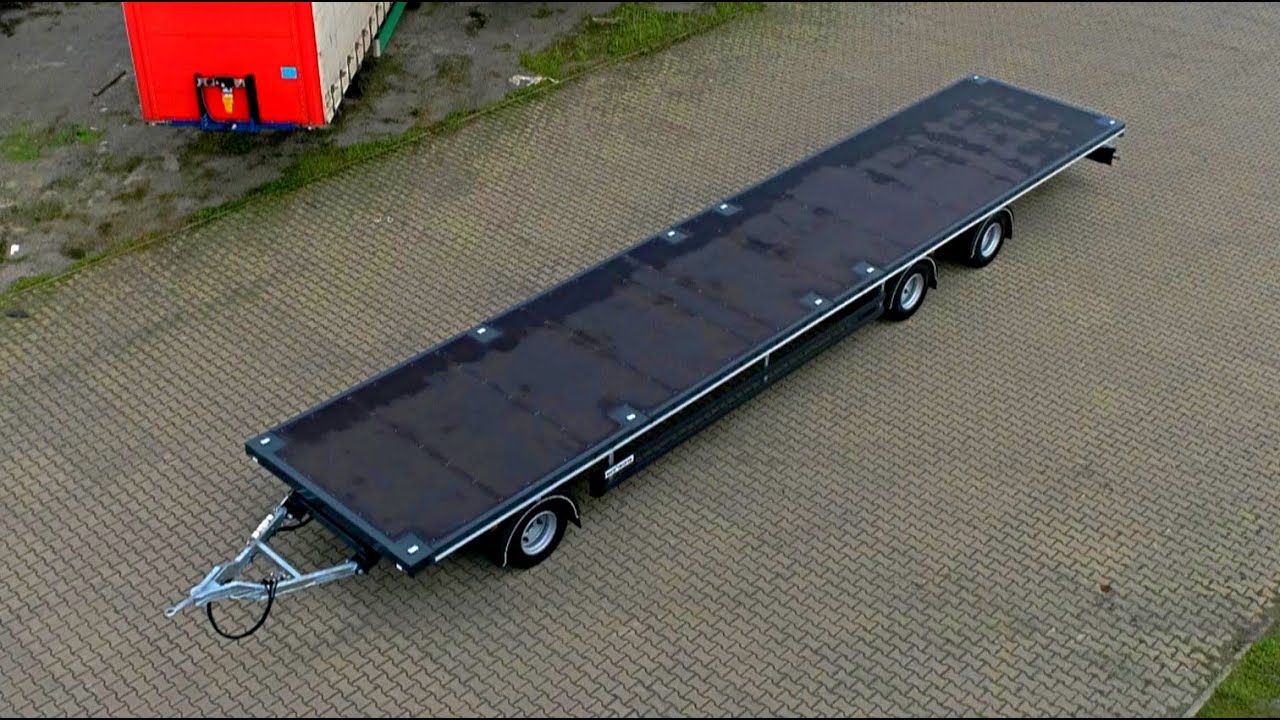 WEB TRAILER Drehschemelplateau mit Containerverriegelungen für Schaustellerbetriebe