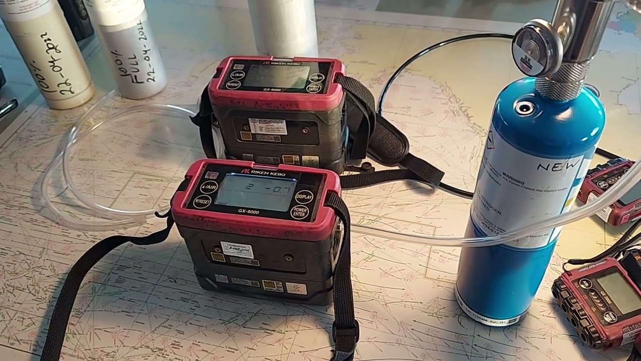 Calibration procedure of Riken Keiki GX 8000 Type A - Multi Gas Detector by Capt. Shailesh Shende