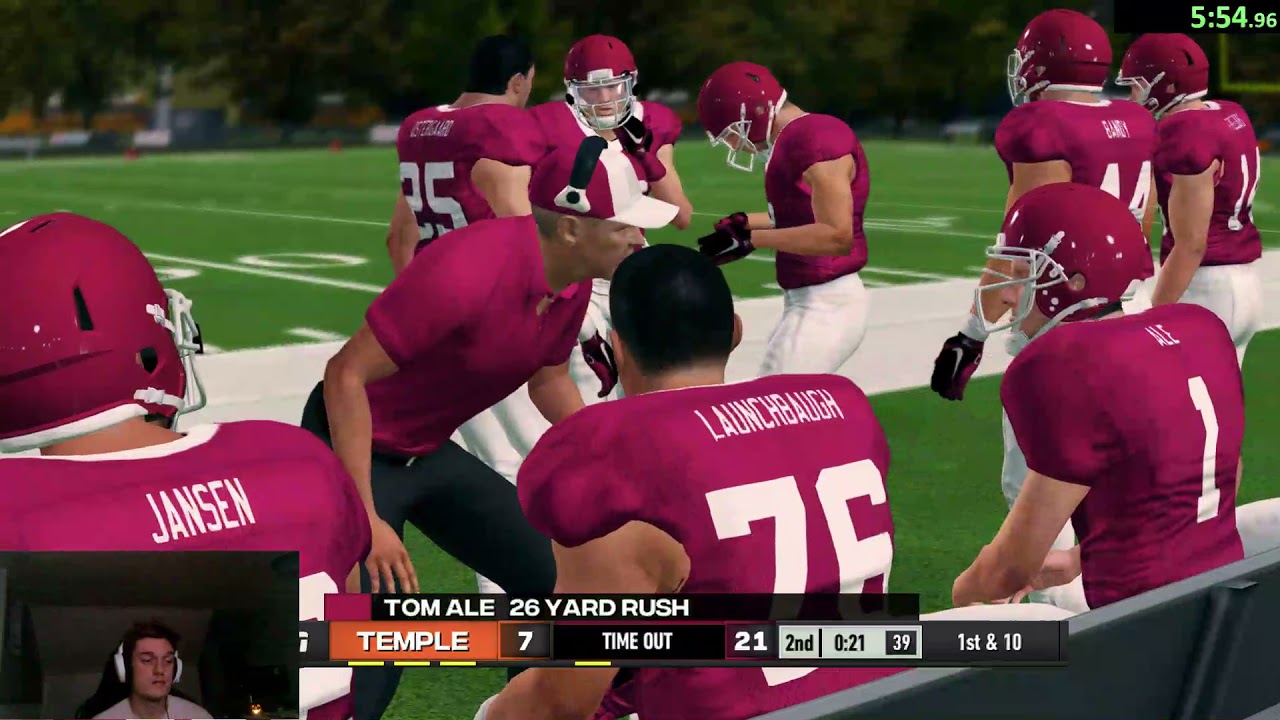 [NEW NCAA FOOTBALL 14 SPEEDRUN CATEGORY] RTG Race to Heisman 2:00:10 Scuffed WR
