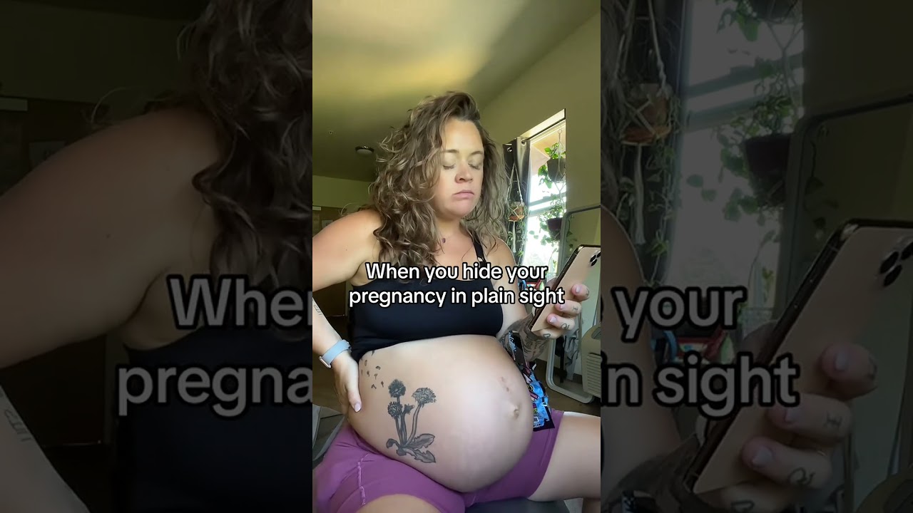 Surprise pregnancy reveal at 38 weeks! #hiddenpregnancy