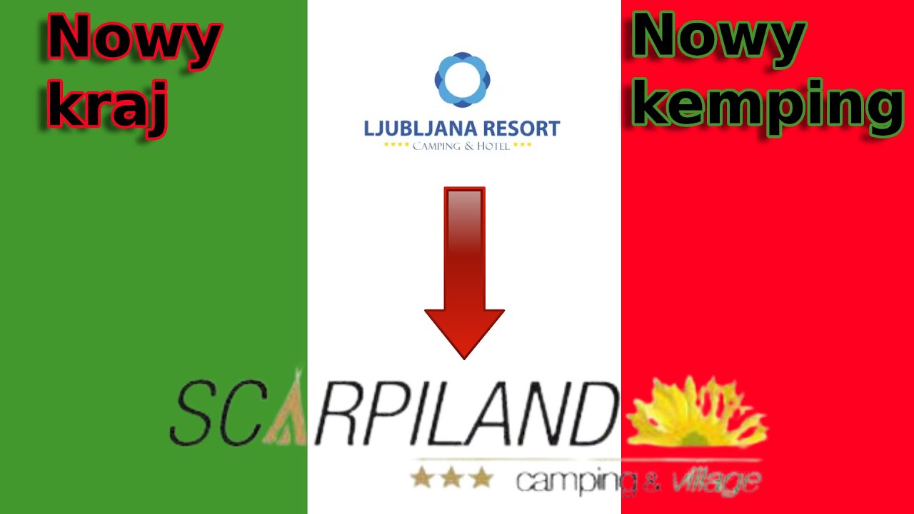 Pierwszy raz z przyczepą kempingową do Włoch. Kemping Scarpiland z kartą ACSI