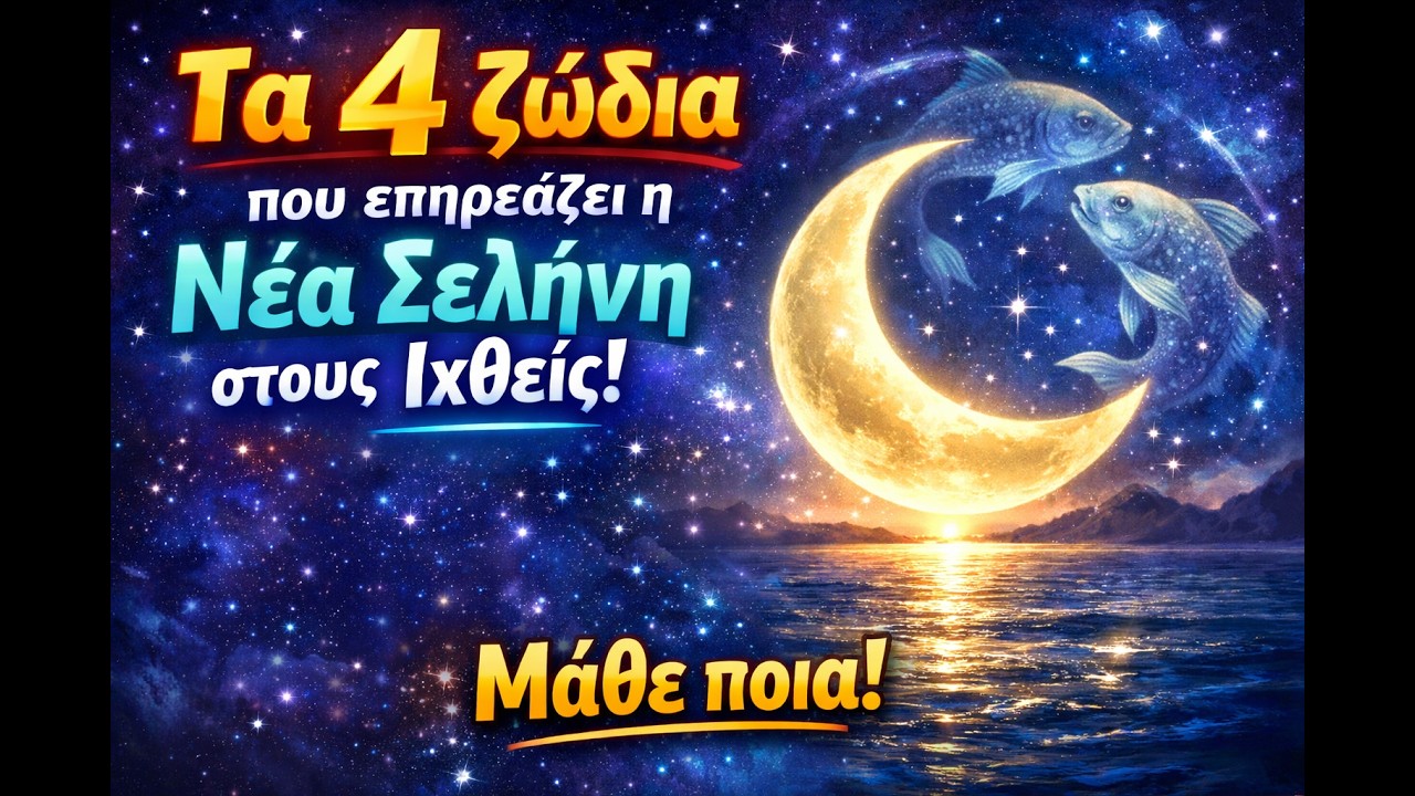 🌛🌛🌛Η ΝΕΑ ΣΕΛΗΝΗ ΣΤΟΥΣ ΙΧΘΕΙΣ ΕΠΗΡΕΑΖΕΙ 4 ΖΩΔΙΑ! Μάθε από την Σμάρω ποια είναι αυτά!!