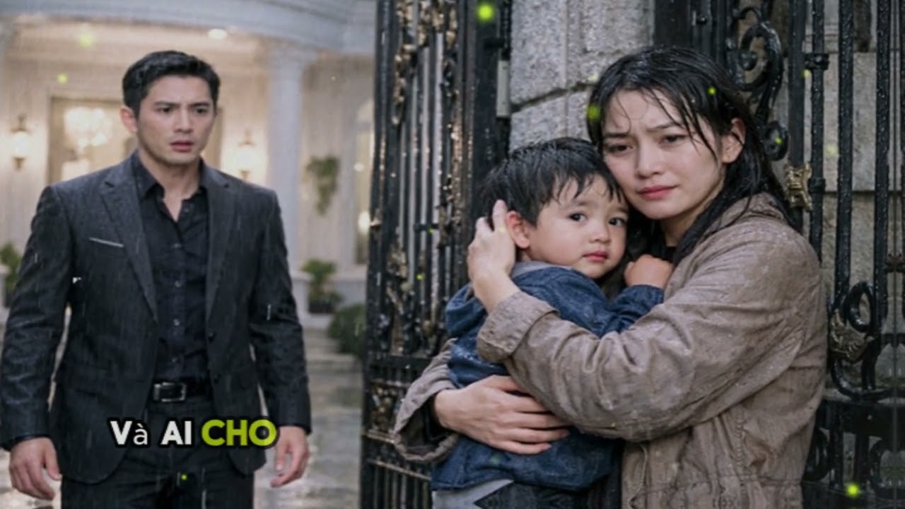 Tỷ Phú Bước Ra Và Sững Người Khi Thấy Vợ Cũ Ôm Con Trốn Mưa Trước Cổng Biệt Thự Và Bí Mật Đằng Sau