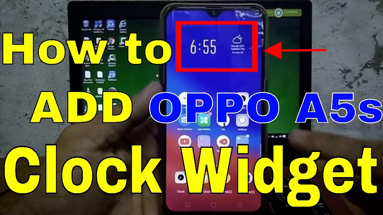 How to ADD Clock Widget in OPPO | OPPO A5s TIps & Tricks