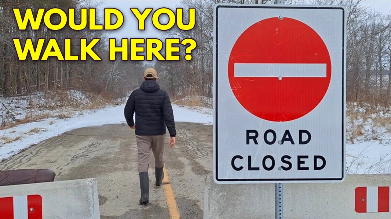 An Eerie Winter Walk Along a Forgotten Road | Southern Ontario