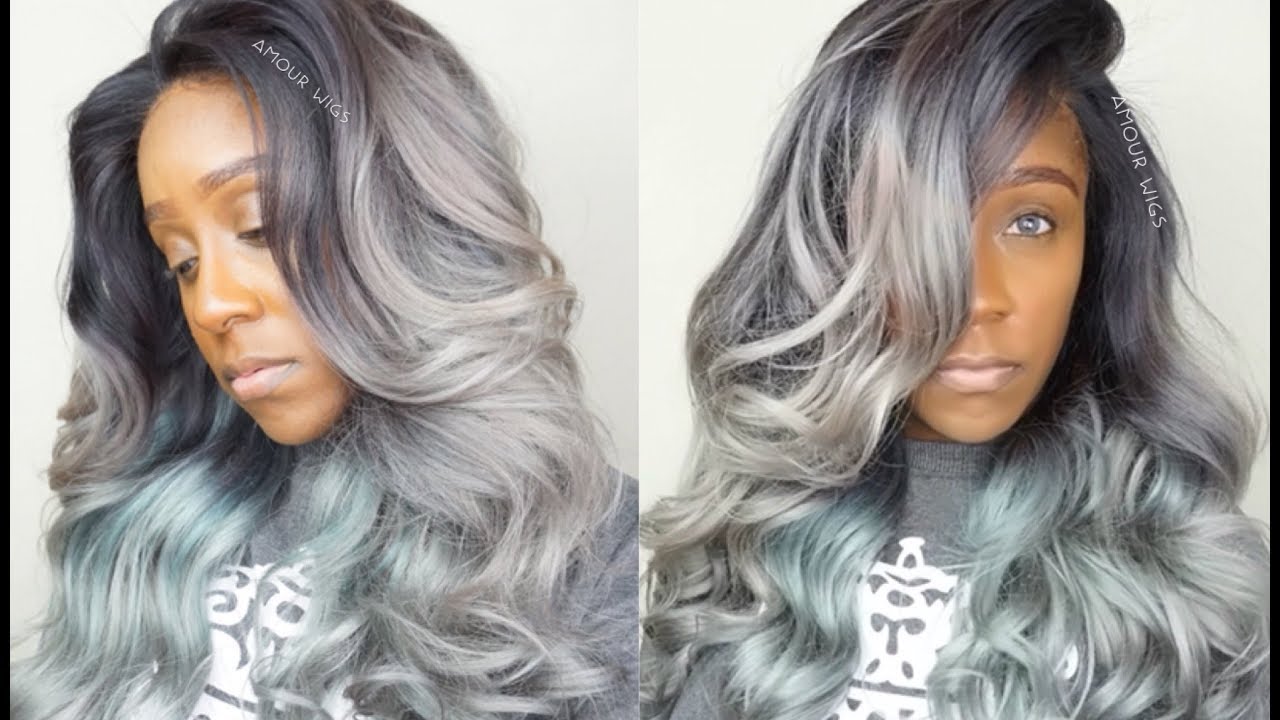 NEW SILVER/GREY OMBRE WIG SLAY!! + INSTALL, CUT & STYLE | NO HAIR OUT | PART 4 | FT AMOUR WIGS