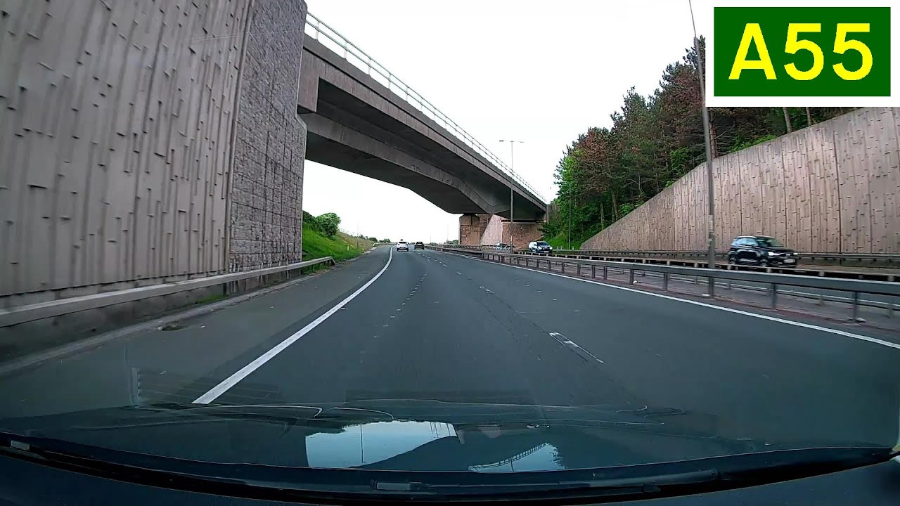 A55 North Wales Expressway - J19 (A470 Llandudno Junction) to J23 (A547 Llanddulas)