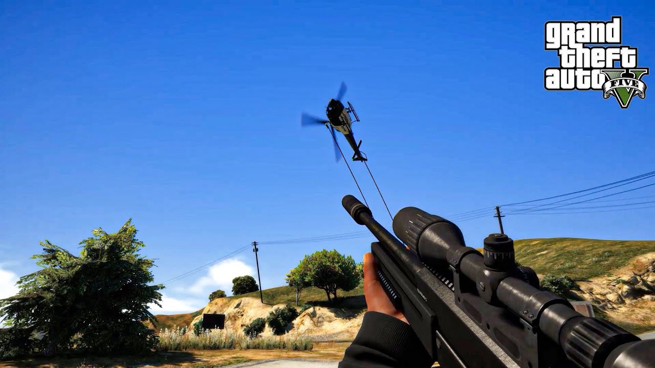 Sniping the Helicopter Pilots (Compilation) - Satisfying Helicopter Crashes - GTA 5