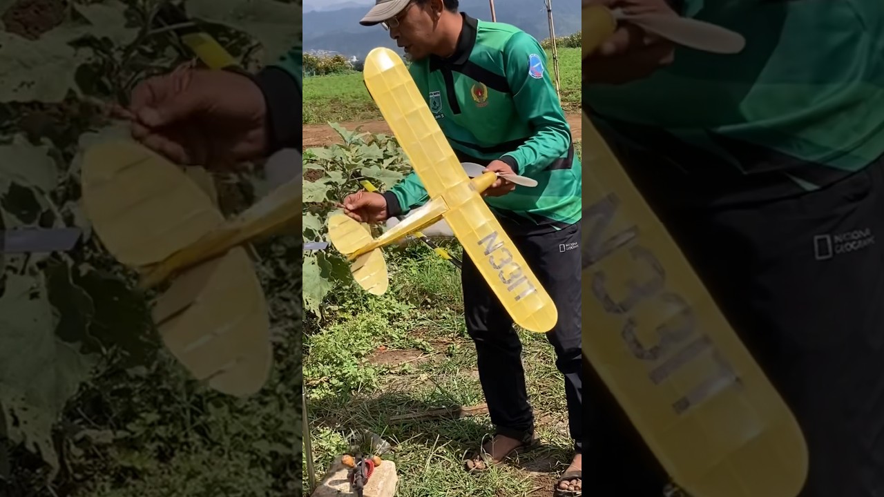 Model Pesawat Piper J3 Cub Pesawat Tenaga Karet 