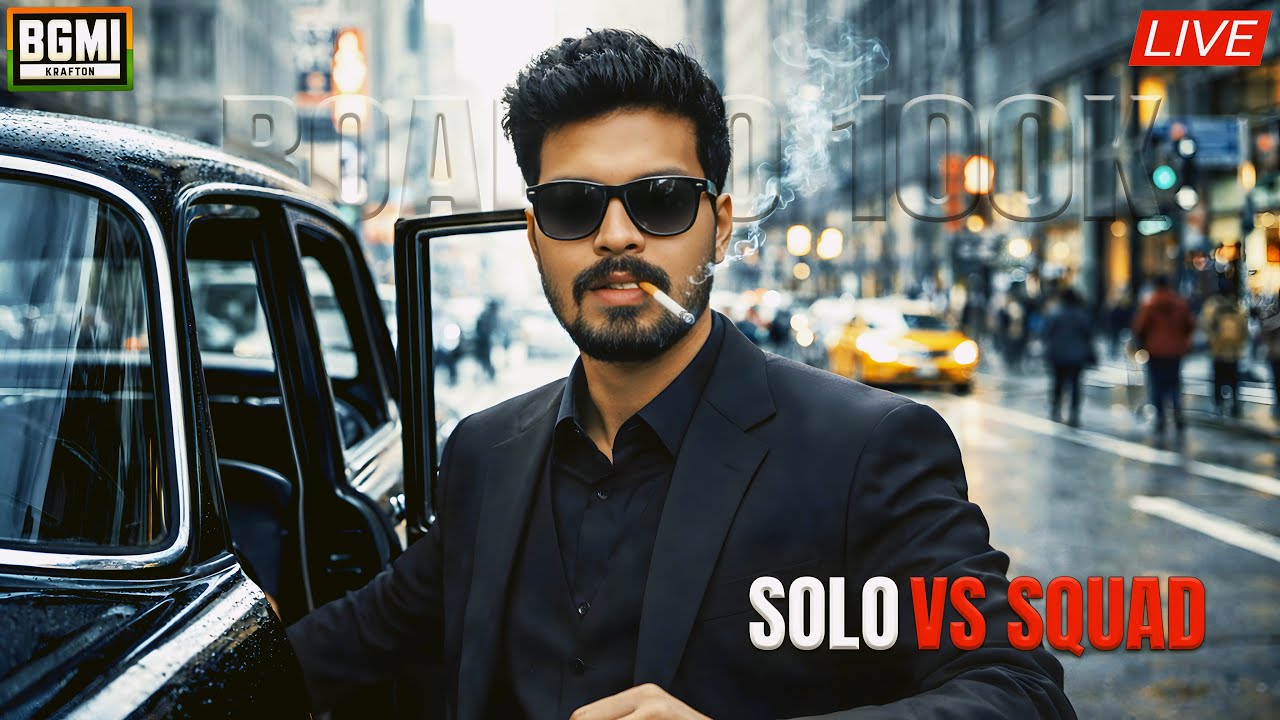 🔴Solo vs Squad Live Challenges in BGMI 4.2 Update | PUBG Mobile Live | Road to 100k🔥​