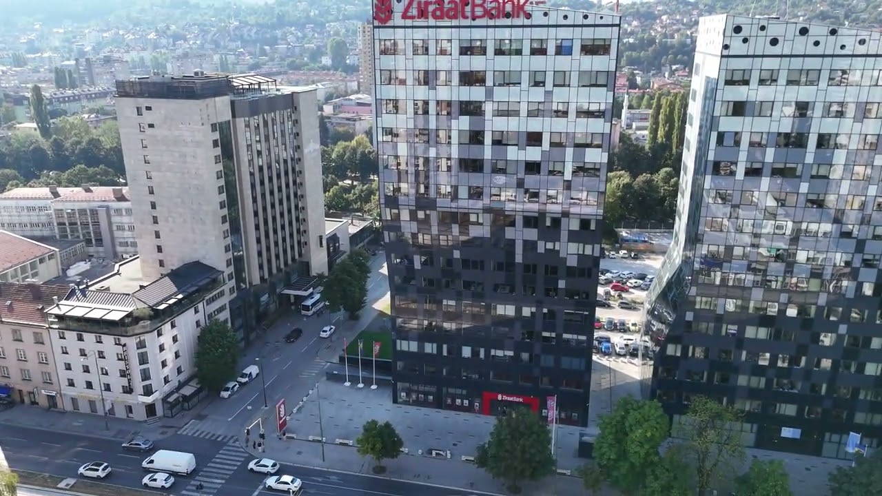 Kolodvorska Street  (Sarajevo Bosnia & Herzegovina) (4K Drone Footage)