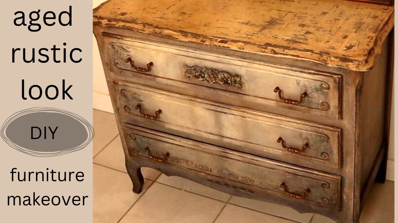 How to create old rustic look. Furniture Makeover.