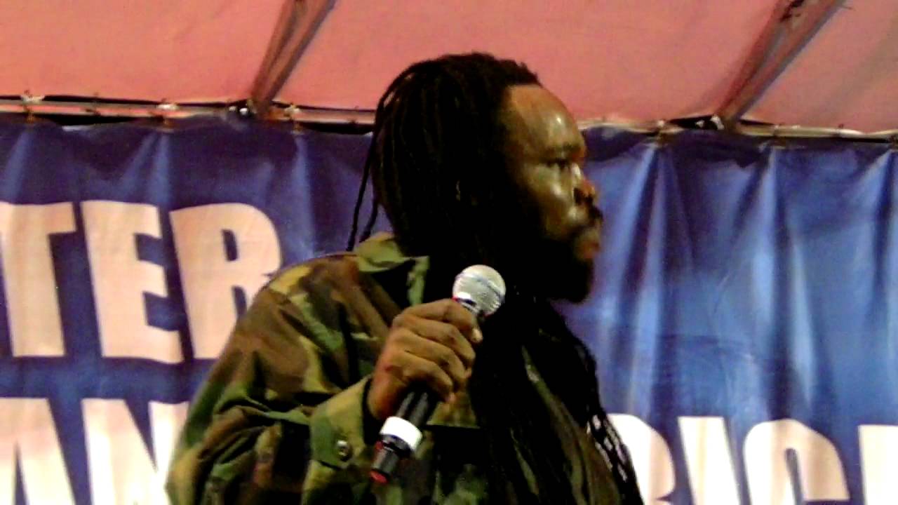 Jamaican Reggae artist at Bushman at Vincent Torres Park