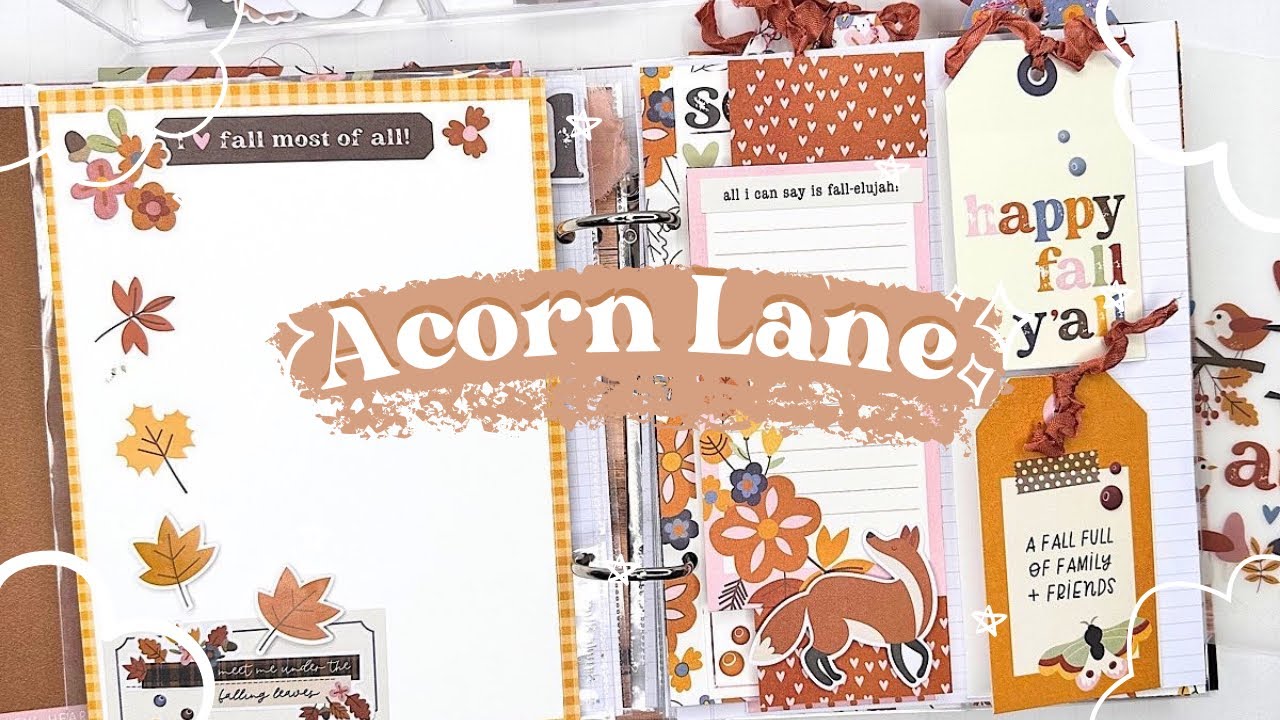 Acorn Lane Collection &  6 X 8 SN@P album @SimpleStoriesTV Project Share by Conny Craig!