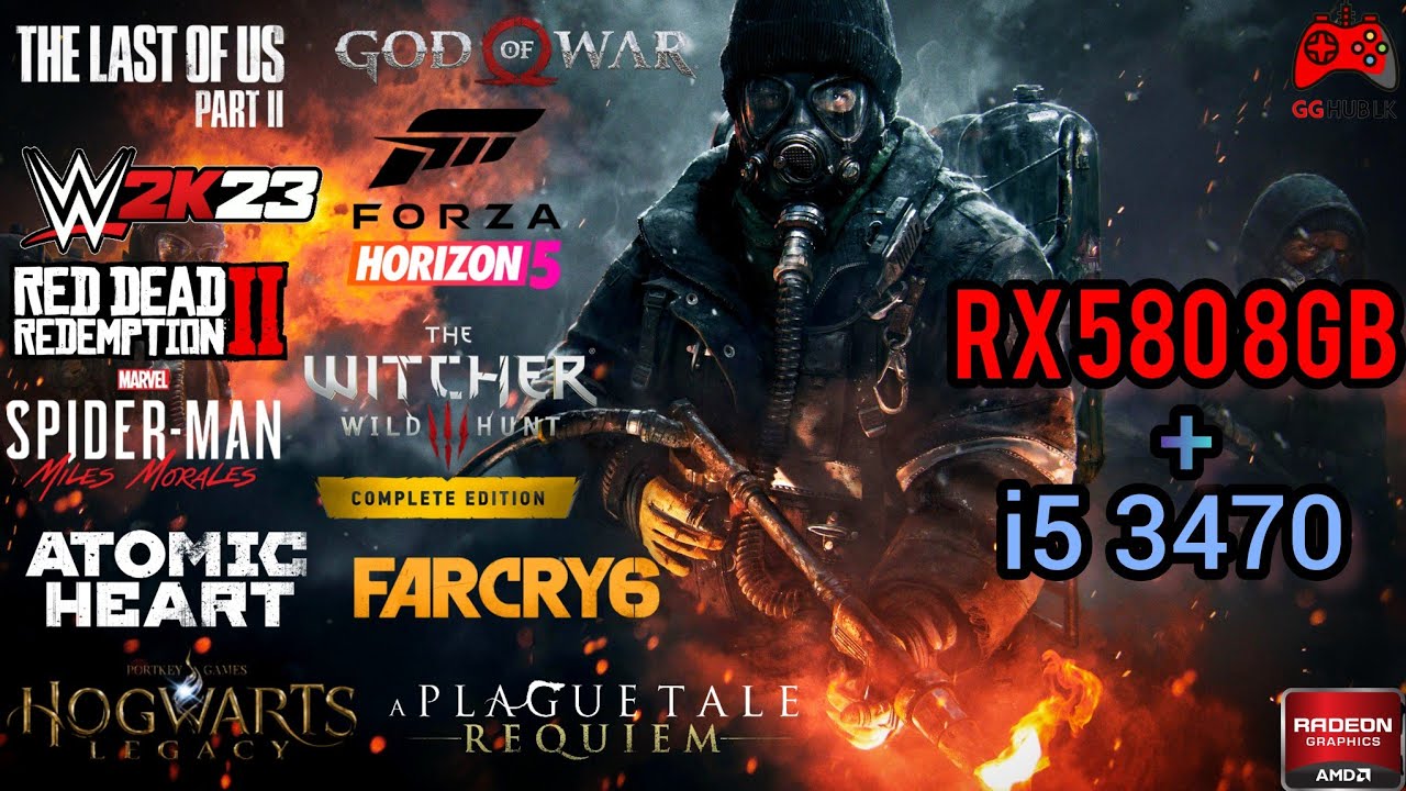 RX 580 8GB | i5 3470 | 16GB RAM | Benchmark tests in 2023 