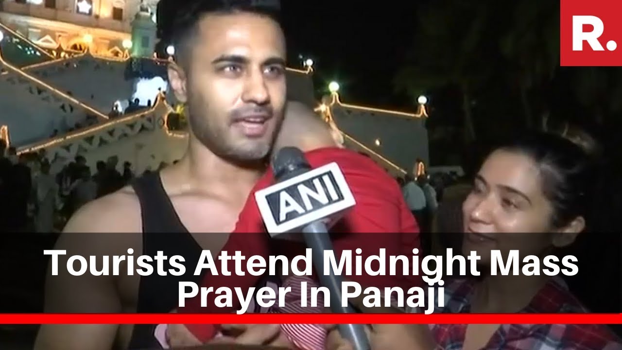 Goa: Tourists Attend Midnight Mass Prayer In Panaji