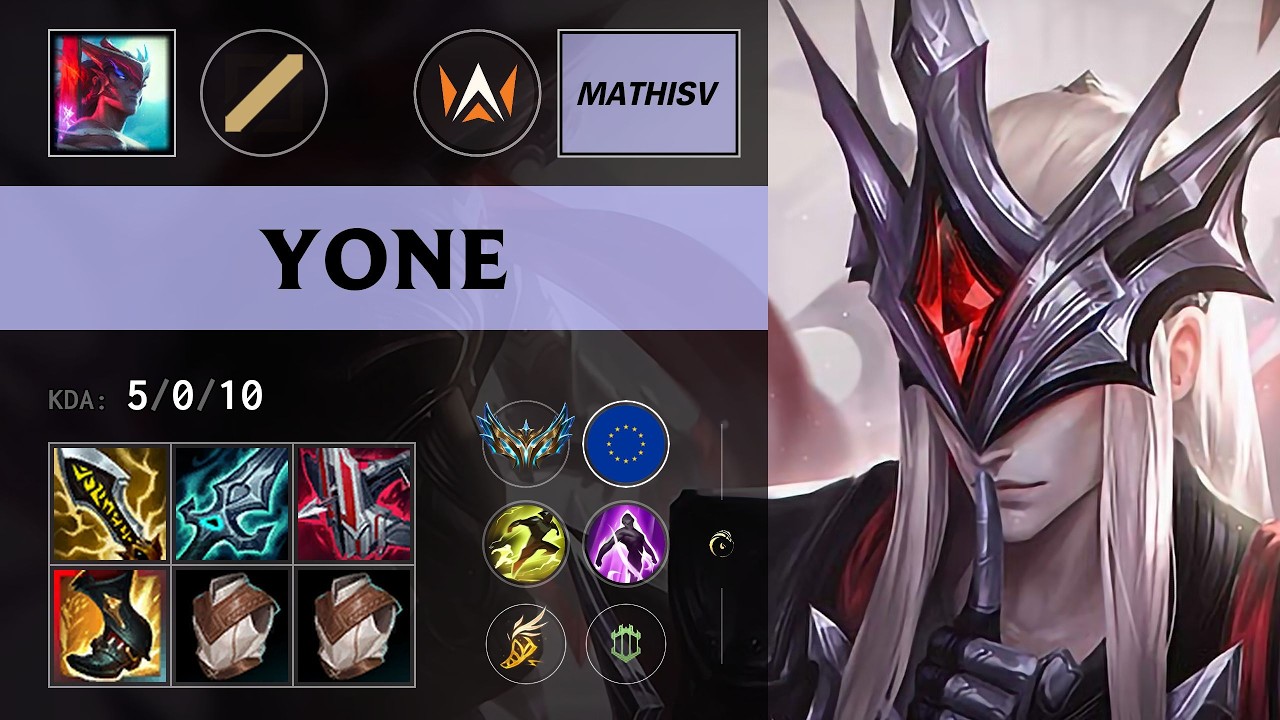 (DYN MathisV) Yone Mid vs Ahri - EUW Challenger Patch 26.13