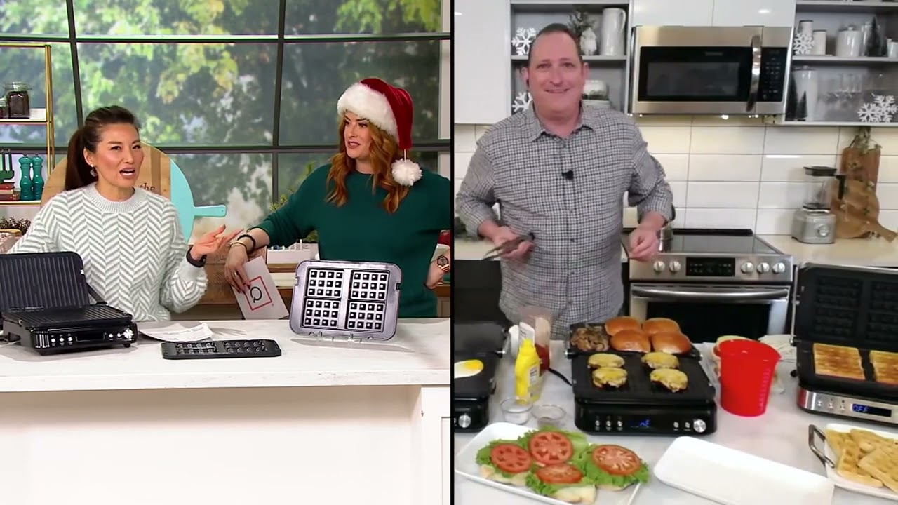 GreenPan Nonstick 7-in-1 Contact Grill with Waffle Plates on QVC