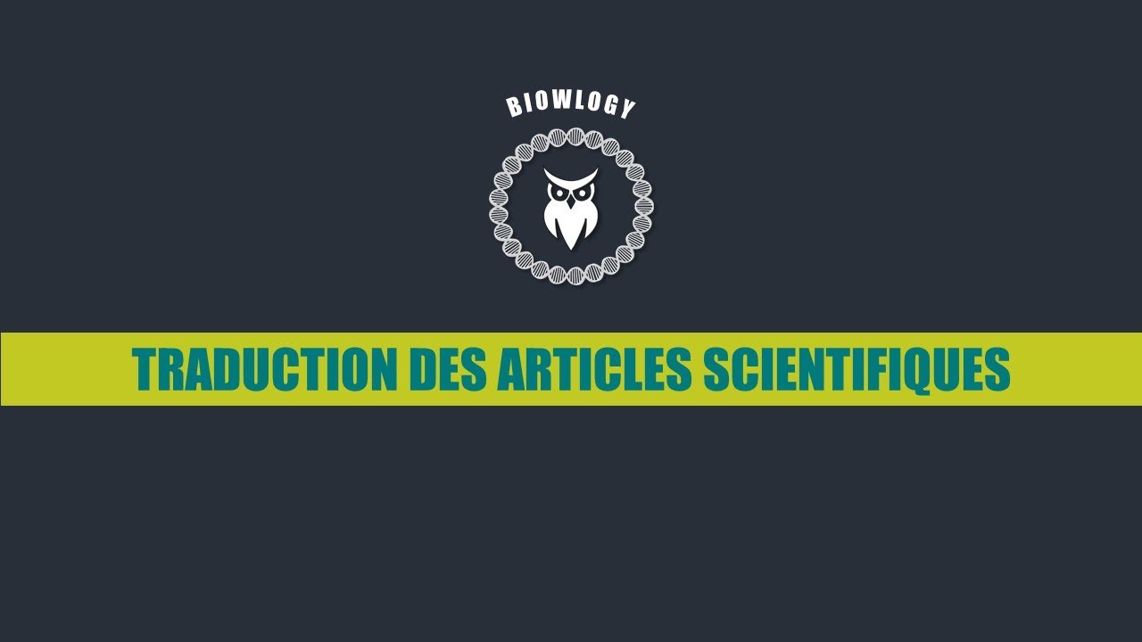 PFE - Traduction Des Articles Scientifiques En Français