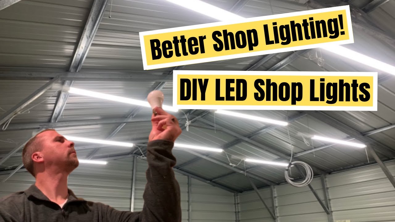 How to Install The Proper Shop Lighting! DIY