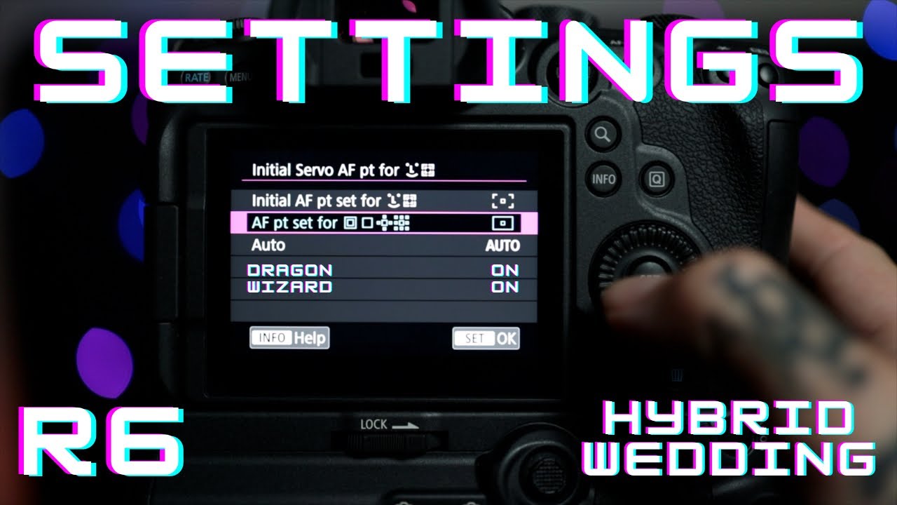 Canon EOS R6 Settings - Hybrid Wedding Coverage