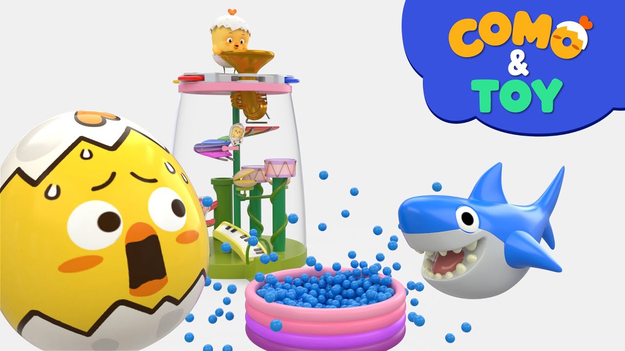 Como | Rolling Tower Ball Pit Show | Learn colors and words | Cartoon video for kids | Como Kids TV