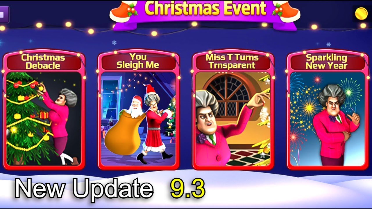 Scary Teacher 3D New Update 9.3 Christmas Event