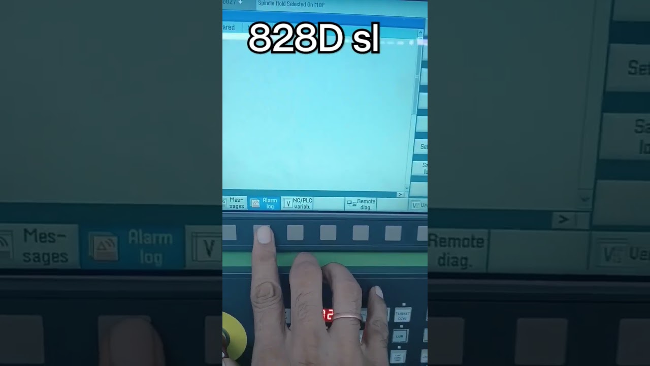 How to reach on diagnose/PLC window cnc system. #siemens #electrical #sinamics #828d#cncmachine