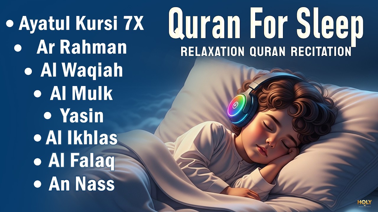 Calm Night Vibes with Lofi Quran for Deep and Peaceful Sleep, Ayatul Kursi Yasin Rahman Waqiah Mulk