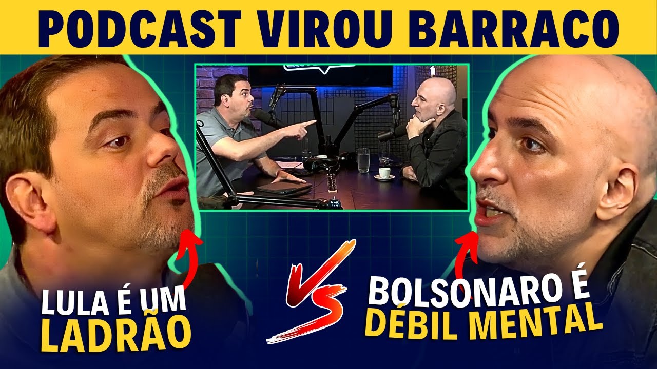 Carioca EXPLODE com ESQUERDISTA e Podcast vira DEBATE pol&iacute;tico