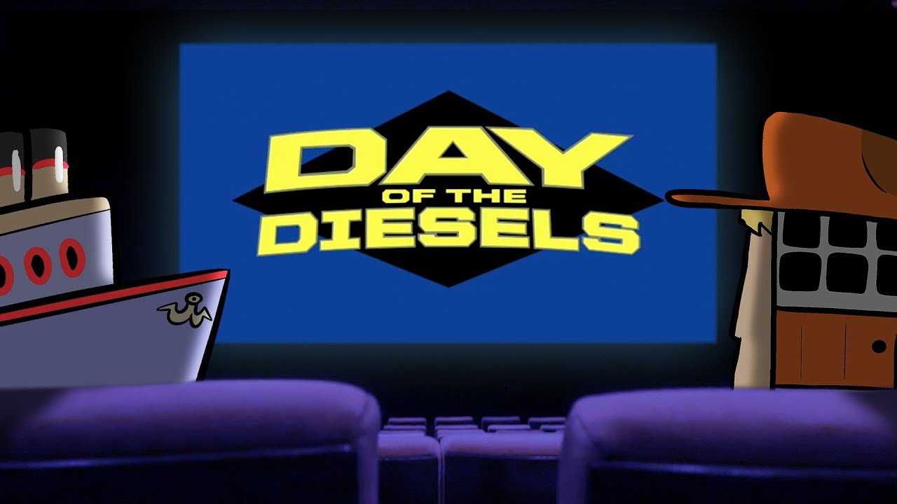 Tug & Trampy Watch the Movie with the Talking Firetruck in it &mdash; Day of the Diesels Highlights