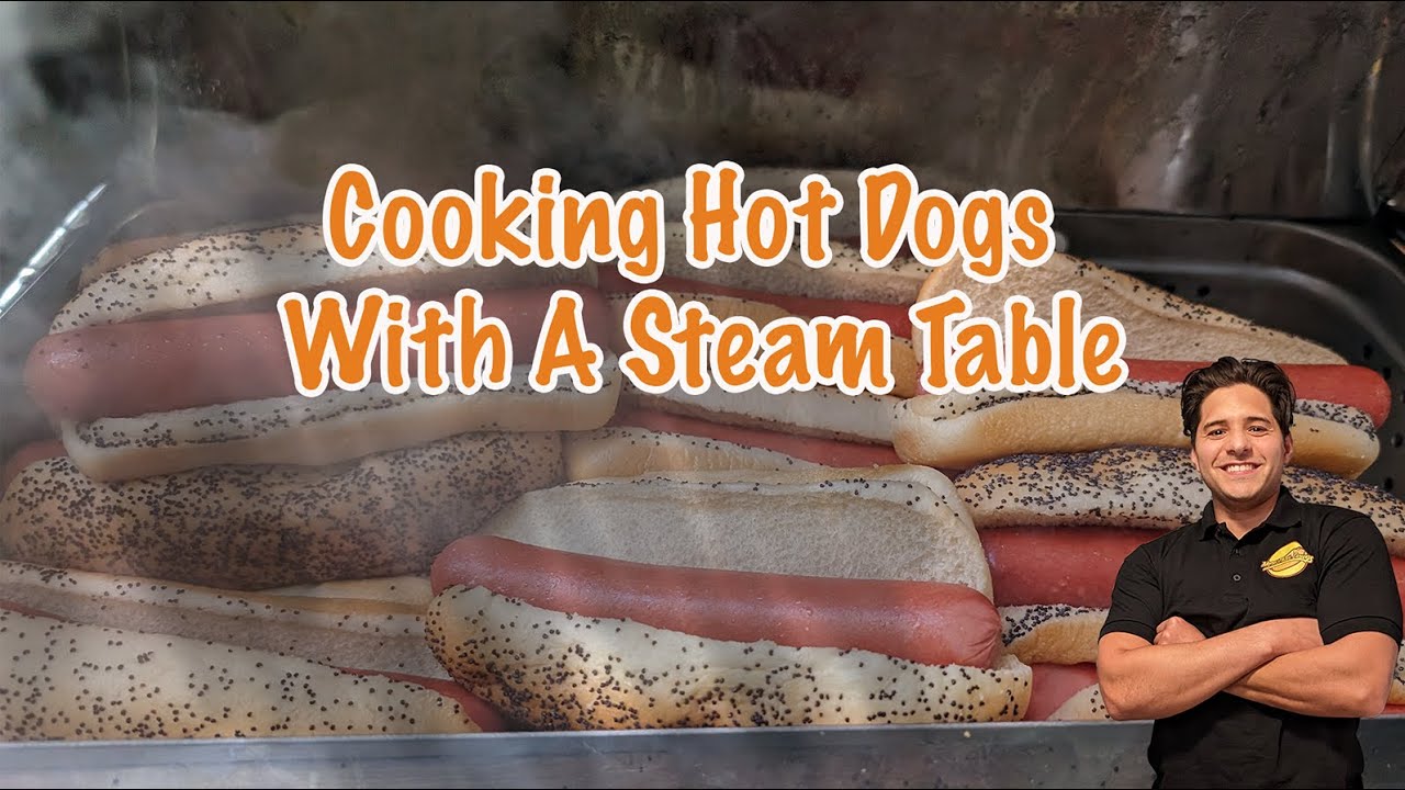 Using A Homemade Steam Table To Cook Hot Dogs -- Chicago Style Food Truck