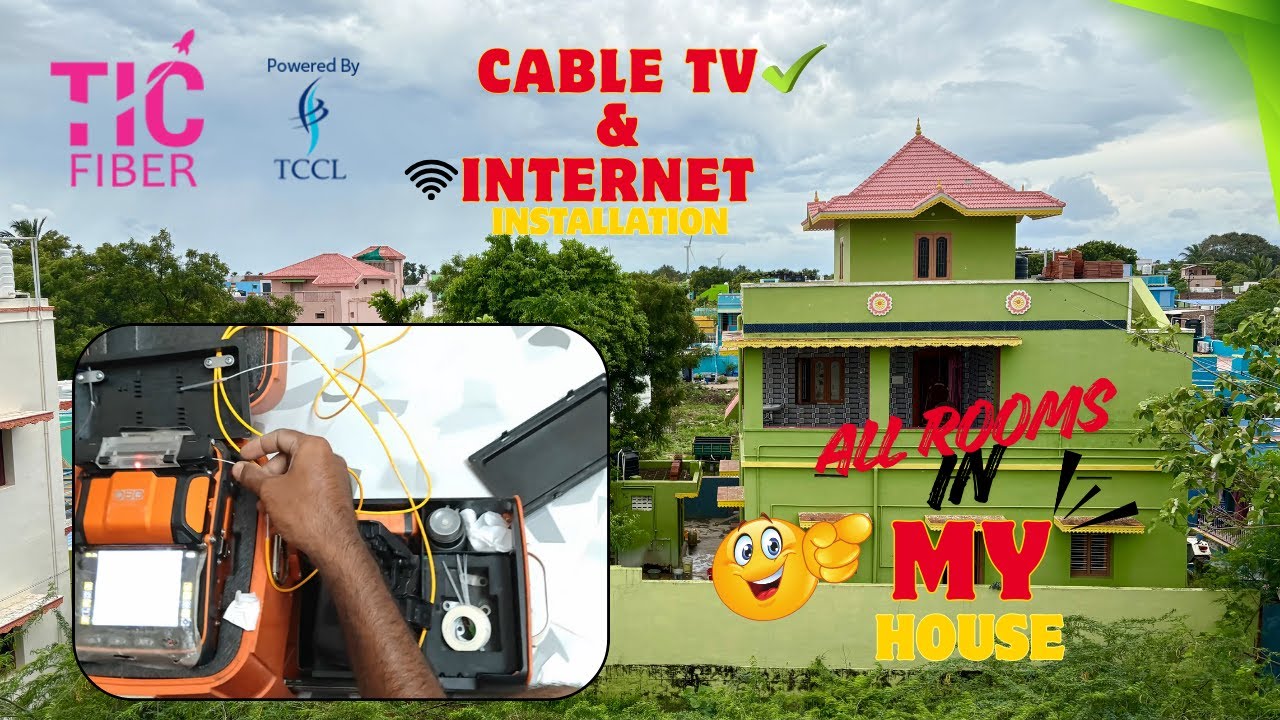 📺CABLE TV & TIC FIBER✅INTERNET|INSTALLATION|🏠 MY HOME👌. #ftthinstallation