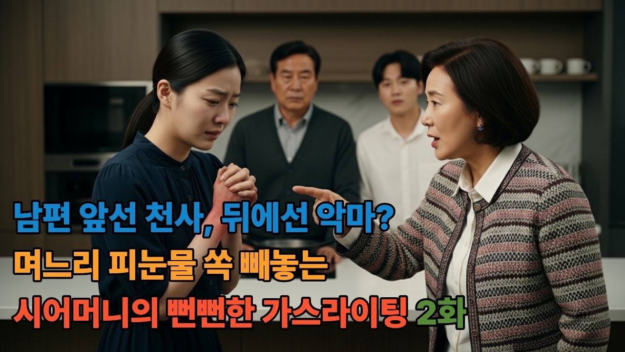 남편 앞선 천사, 뒤에선 악마? 며느리 피눈물 쏙 빼놓는 시어머니의 뻔뻔한 가스라이팅 2화