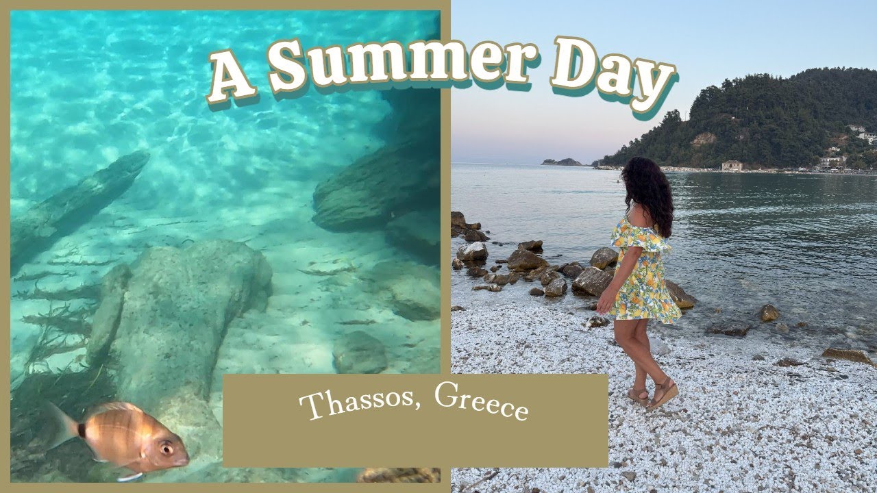 O zi la malul Mării Egee 🐚 #thassos #snorkeling  🫧 Daily Vlog #7 🛟2025