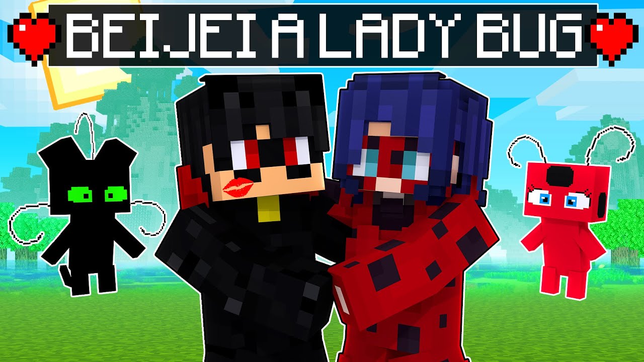 O CAT NOIR beijou a LADY BUG no Minecraft ‹‹ P3DRU ››