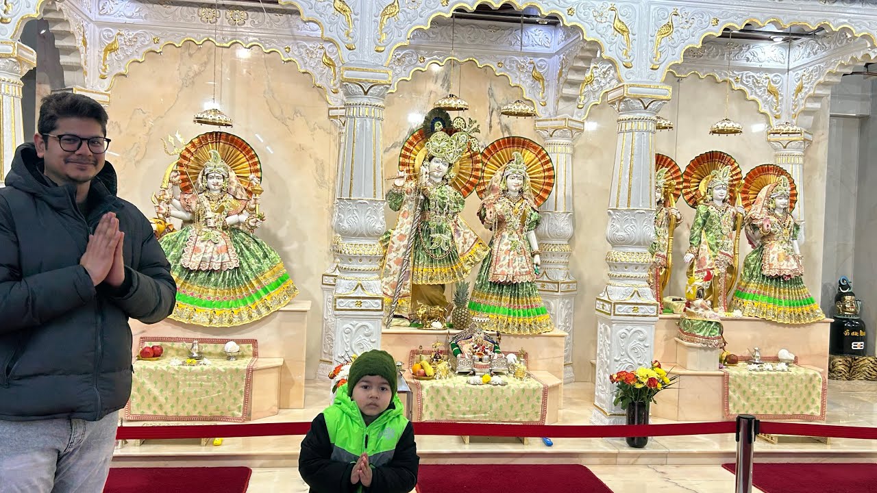 Chalo aaj chalte hai mandir 🙏🏻kitna sunder hai London 🇬🇧ka mandir 🙏🏻