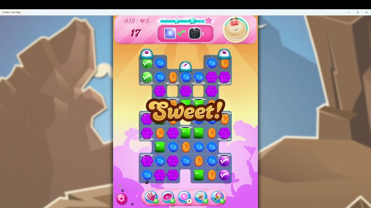 Candy Crush Level 419 Completed 🍬 | Audio Talkthrough & F2P Tips