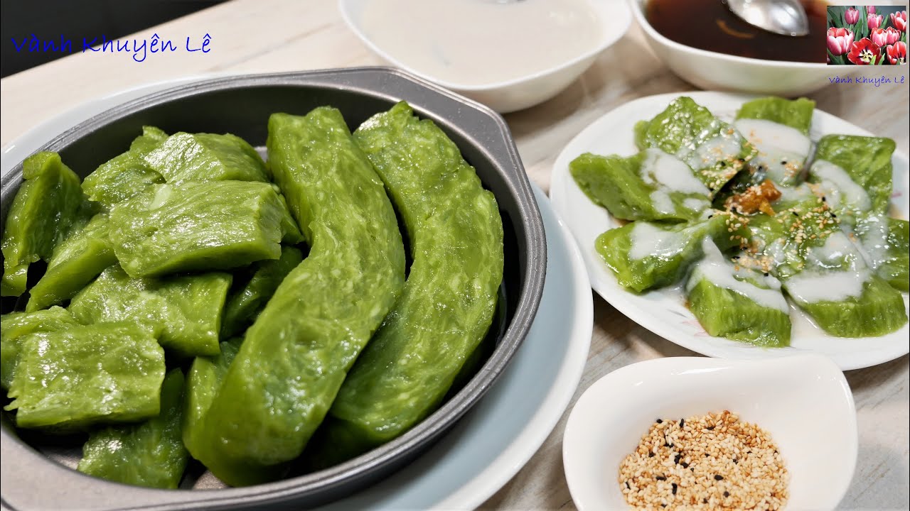 Cách Cổ truyền Xưa, Bánh Đúc Gân, Bánh Đúc Lá Dứa Không Nước Vôi, Không Nước Tro tàu by Vanh Khuyen