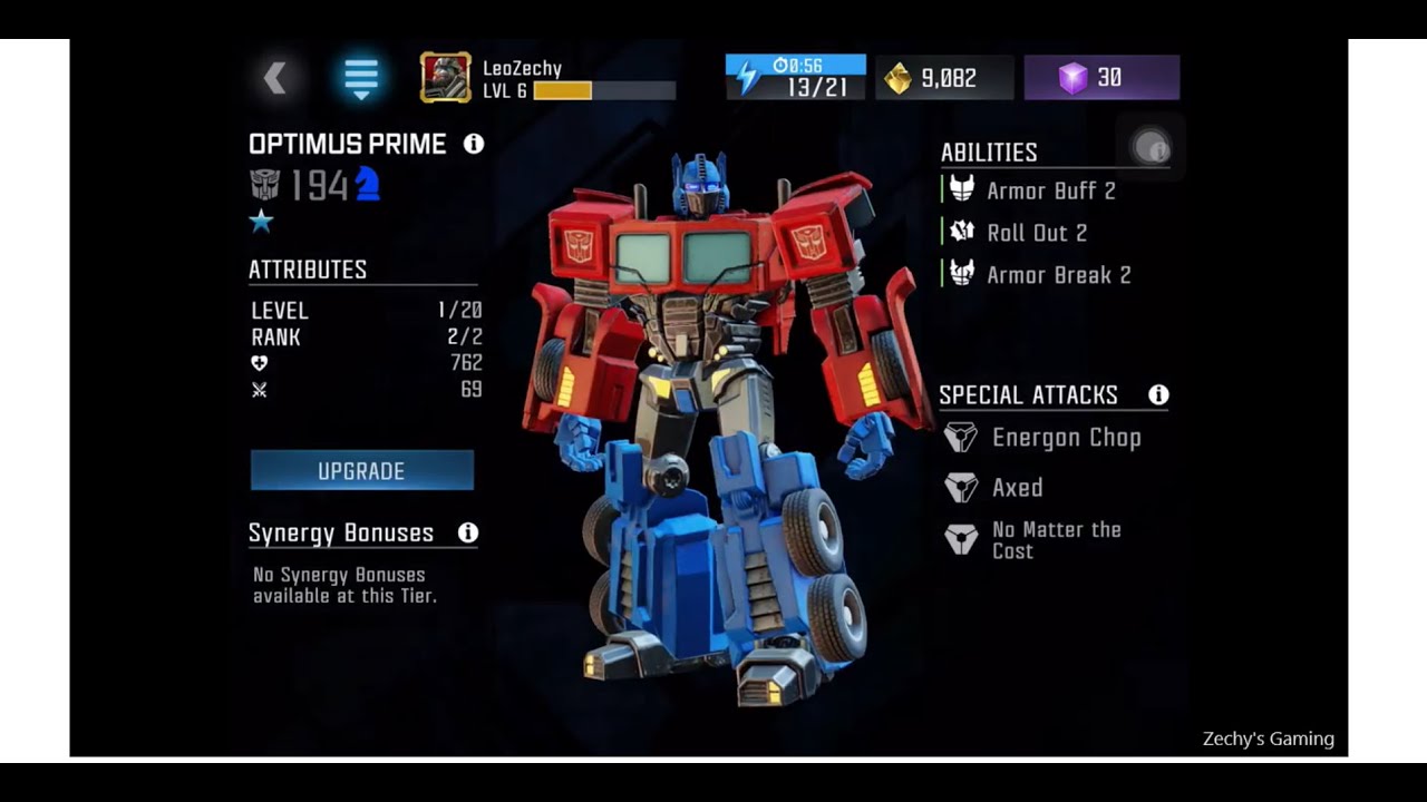Transformers Forged to Fight Gameplays