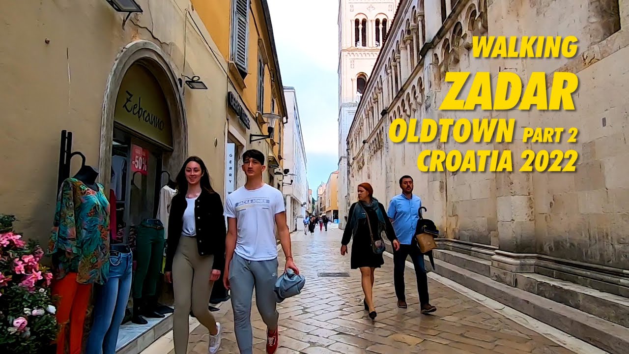 Walking ZADAR Croatia - 4K Zadar Oldtown Walk - Stari Grad Zadar - HIRVATISTAN Zadar Gezi Turu Forum
