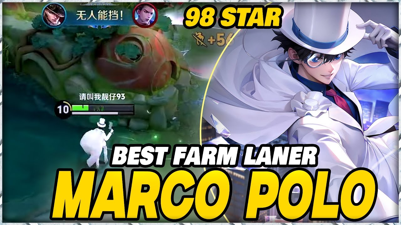 98 STAR BEST MARCO POLO SHOW HOW TO PLAY! INSANE CARRY & UNSTOPPABLE DAMAGE | HONOR OF KINGS 2025