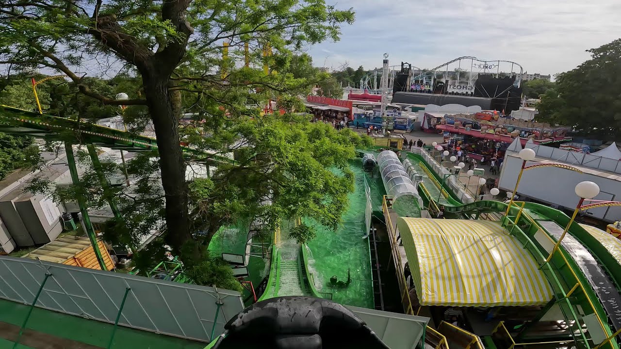 Reverchon Log Flume Konga Adventure Foire du Trône Paris 2022 POV Onride