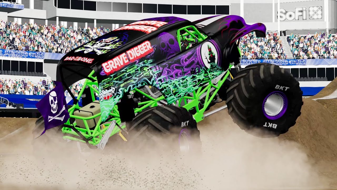 24 Truck World Finals 23 Freestyle - BeamNG.Drive Monster Jam
