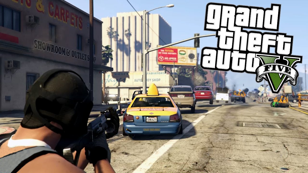 GTA 5 Mod - CAR SHOOTING CANNON