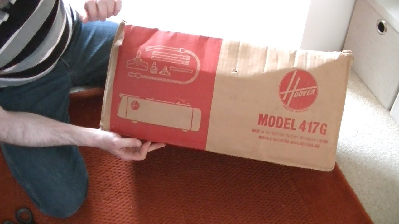 Vintage Hoover 417G Cylinder Vacuum Cleaner Unboxing & First Look