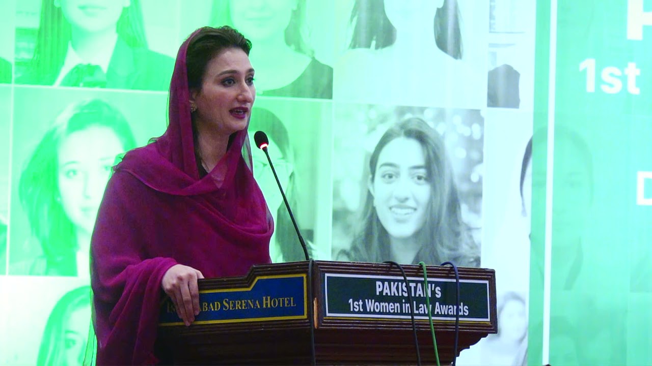Barrister Maleeka Bokhari - PS - MOL&J Addressing the Ceremony to Mark the 1st WIL Awards