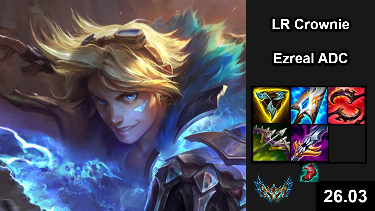 LR Crownie (Ezreal) vs (Sivir) - EUW Challenger - Patch 26.03