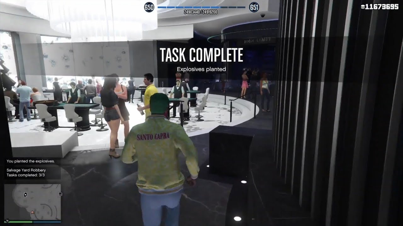 GTA Online Salvage Yard Robbery Task : Sabotage Casino (Podium Robbery) GTA 5